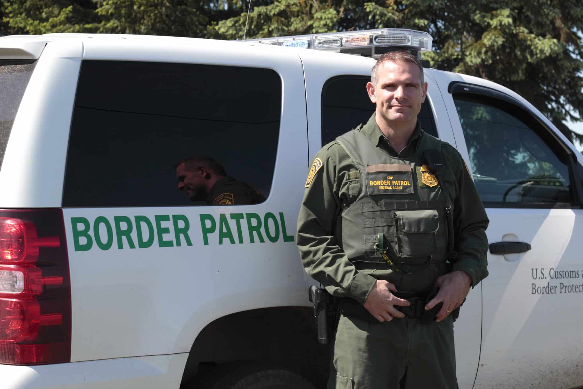 United States Border Patrol Officer and Vehicle