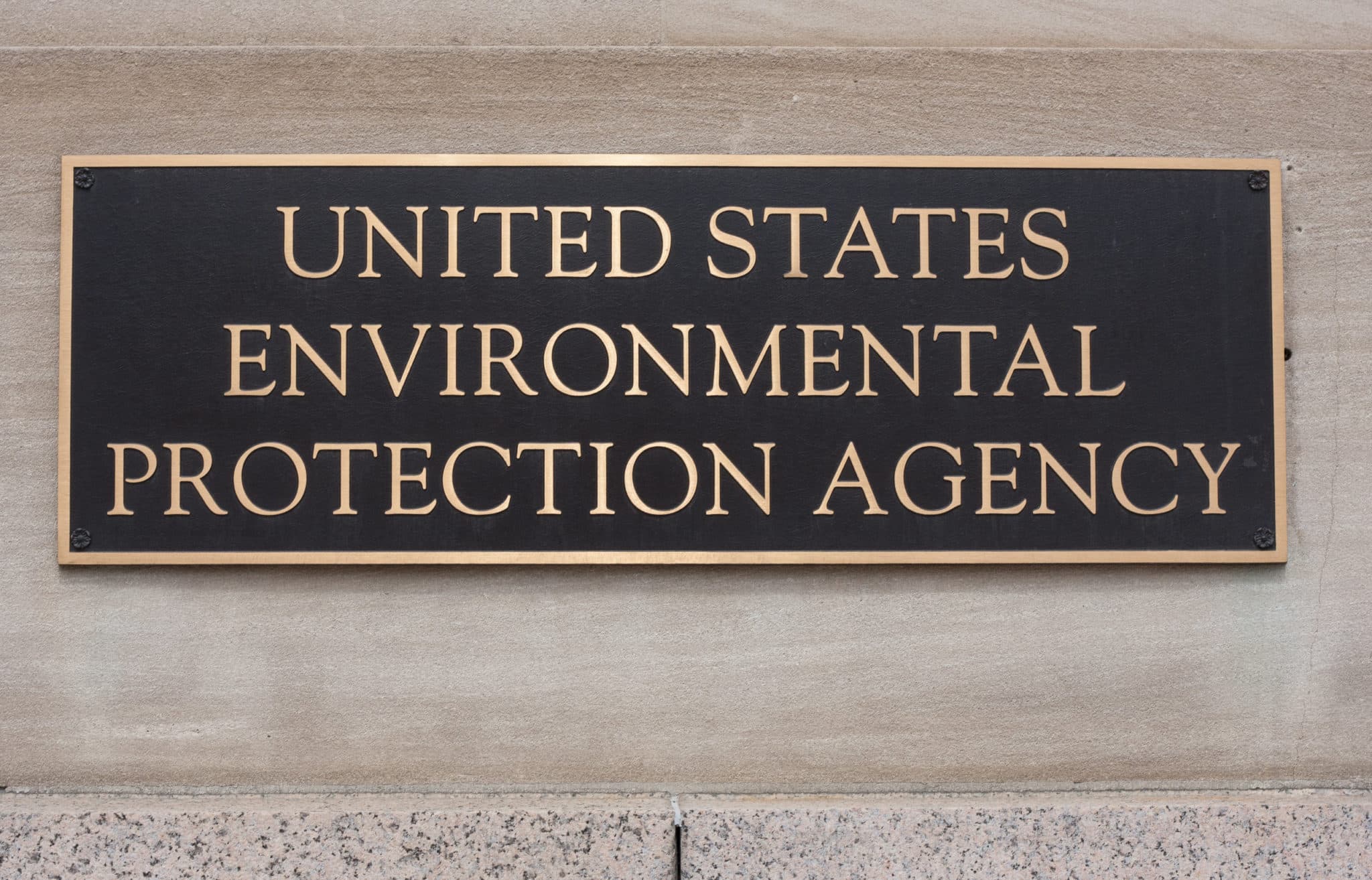 United States Environmental Protection Agency sign