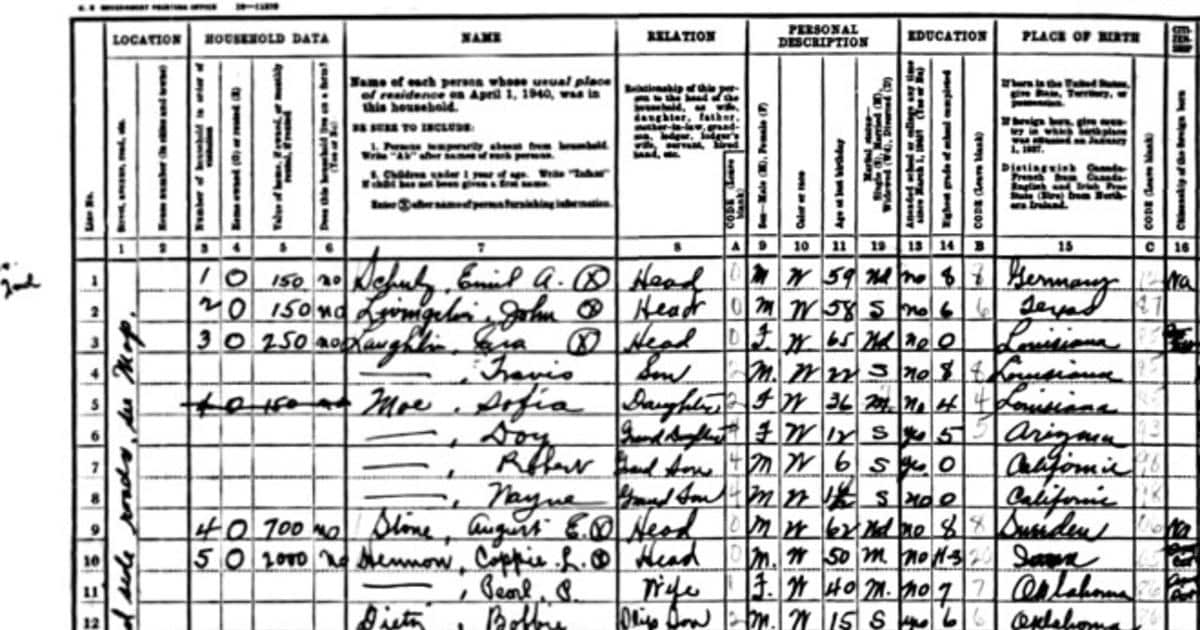 1940 Census