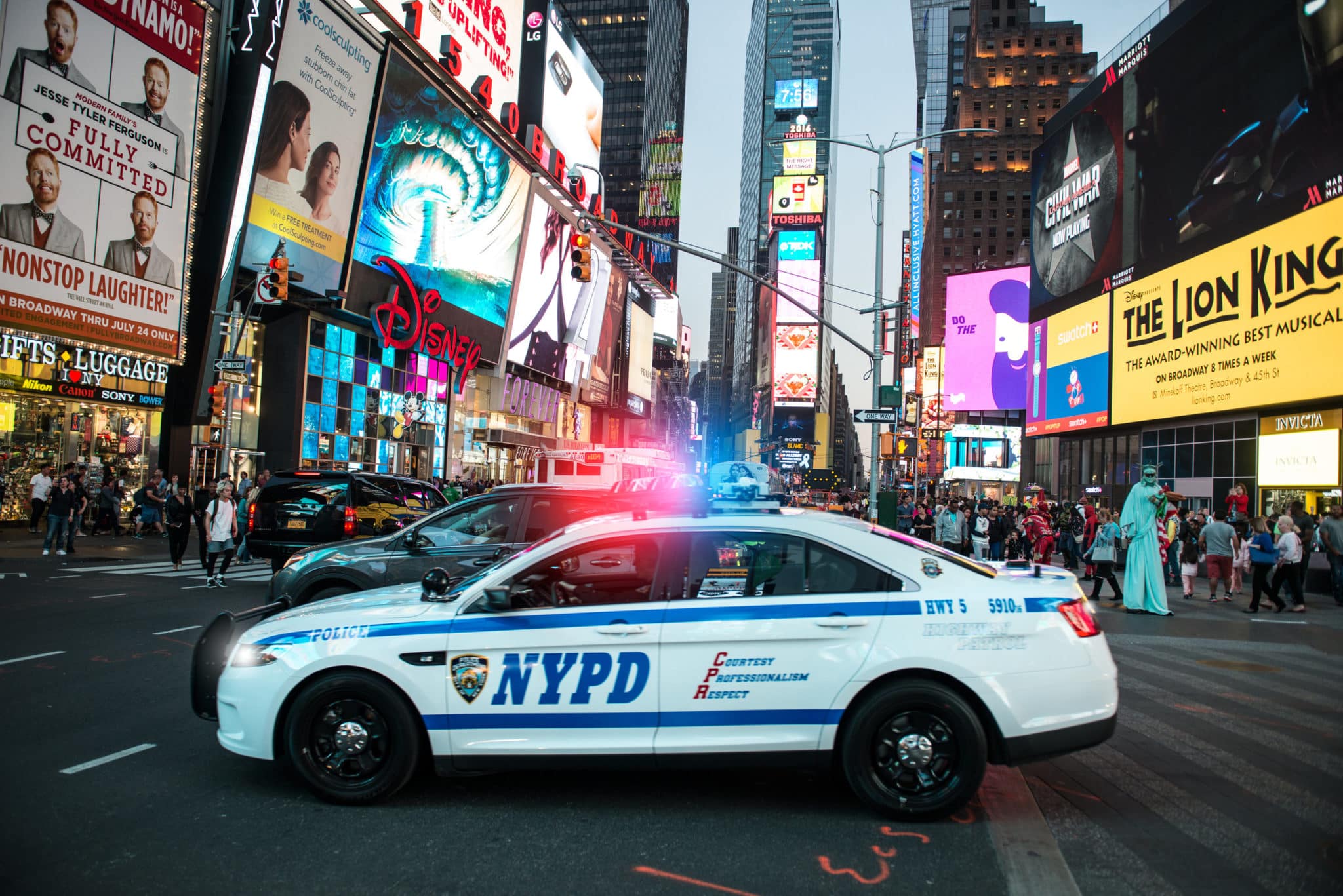 NYPD police squad car