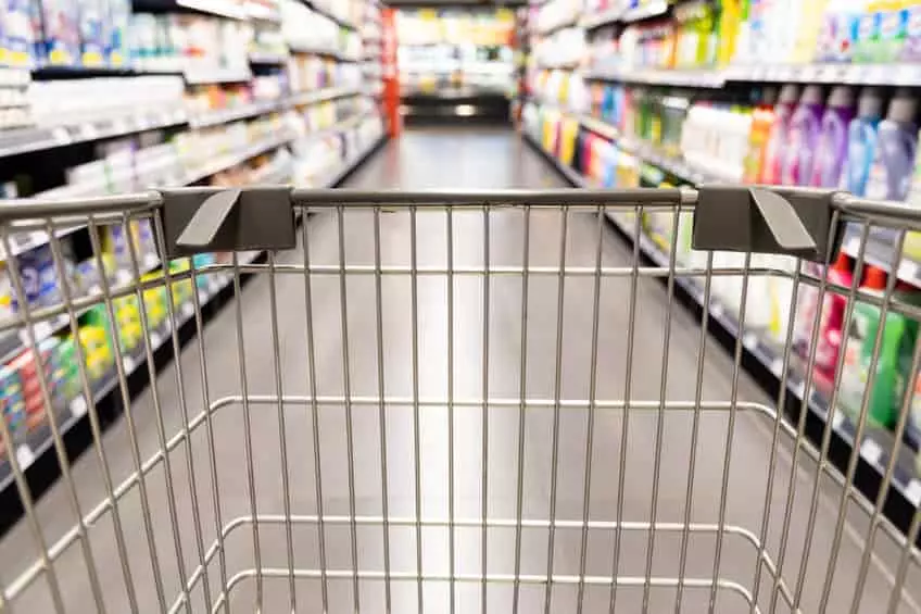 - This Nation shopping cart at store