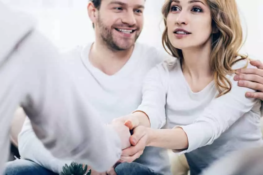 grateful couple
