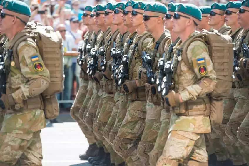 - This Nation Ukrainian Troops marching