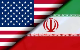 US and Iranian Flags