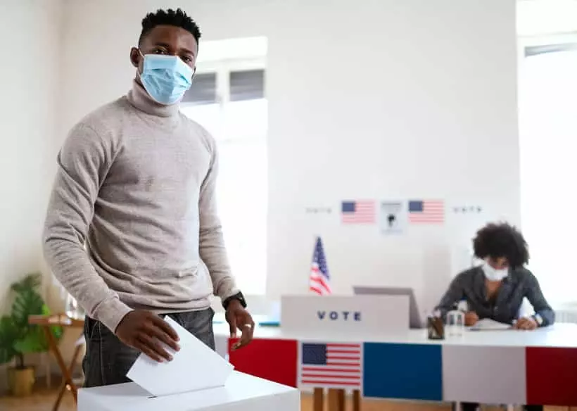 - This Nation man voting