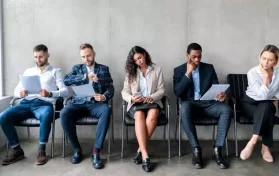people waiting for job interviews