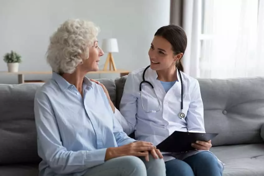 - This Nation nurse with elderly patient