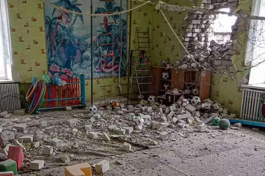 - This Nation ukraine elementary school shelled