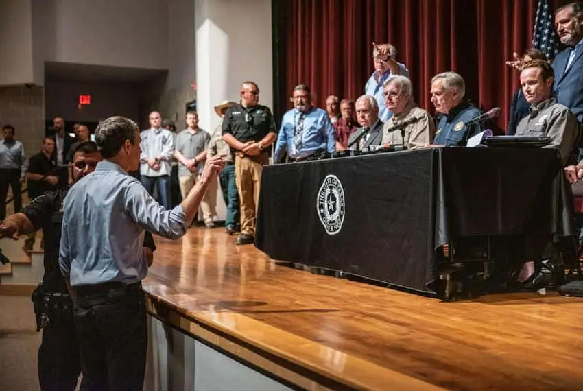 Uvalde Conference Abbott Beto