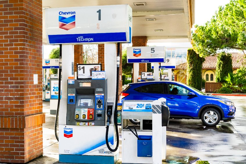 gas station
