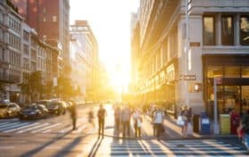 people walking in nyc