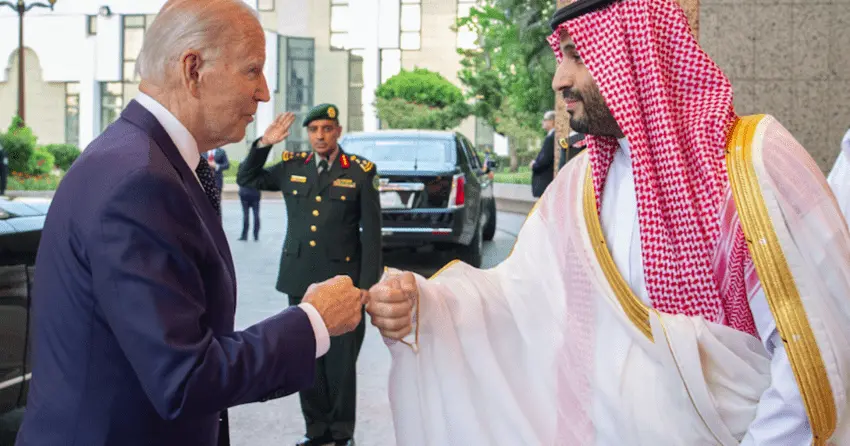 - This Nation Biden MBS Fist Bump