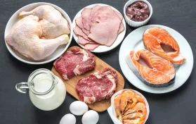 plates of meats