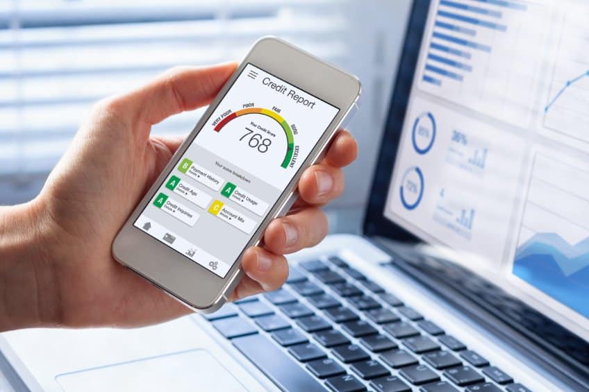 credit score on phone