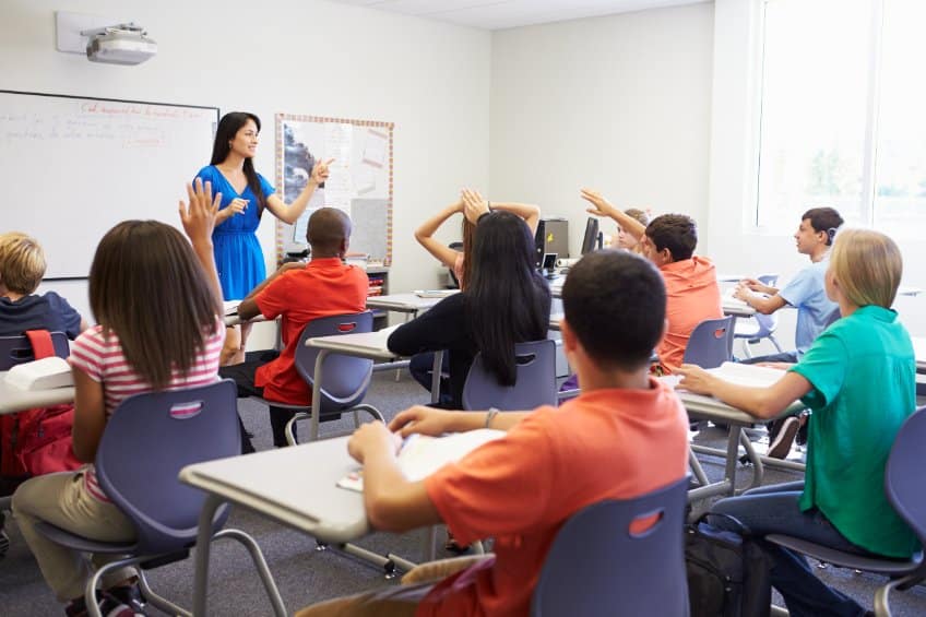 classroom of students