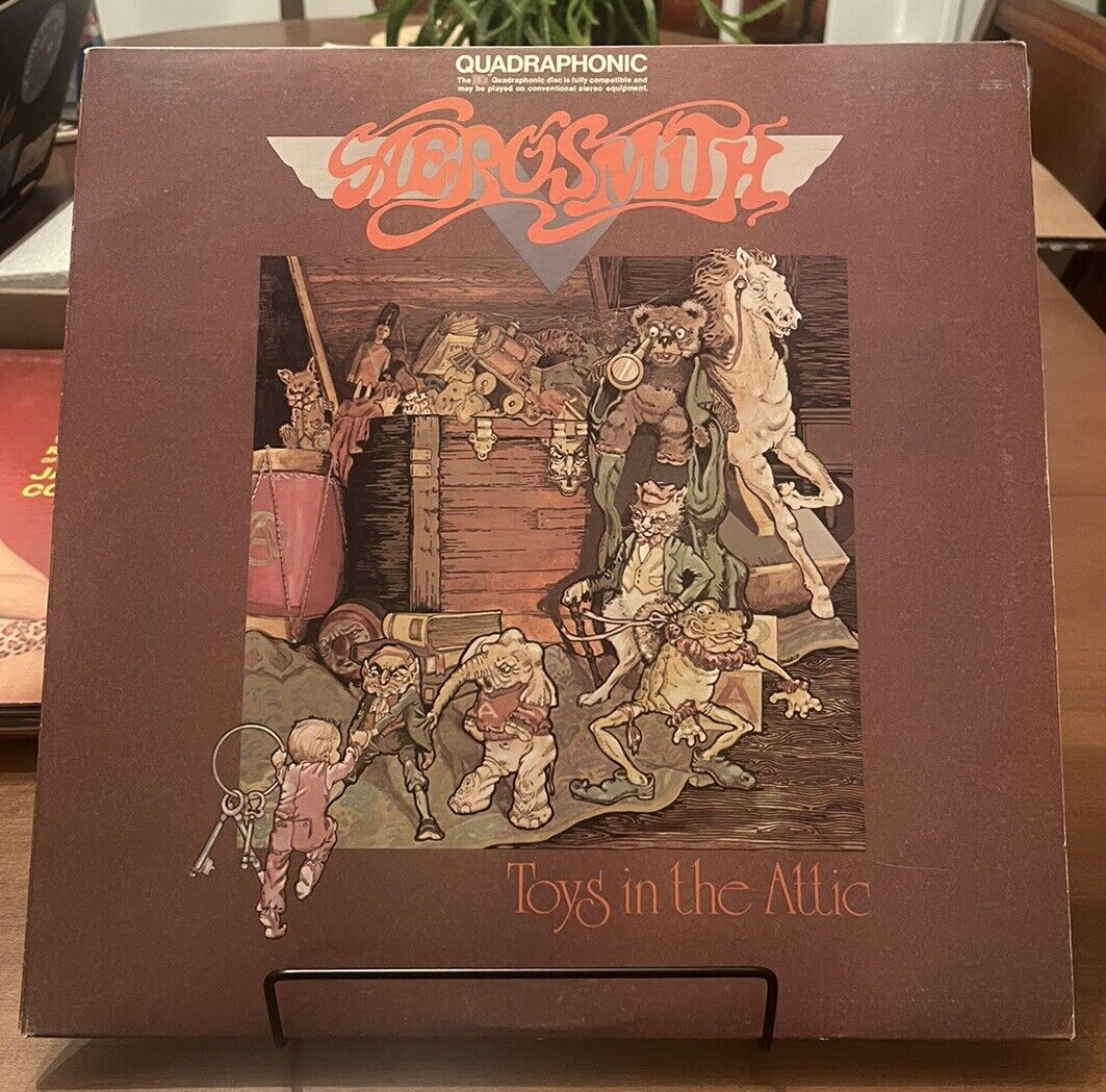 Aerosmith memorabilia in the queue line