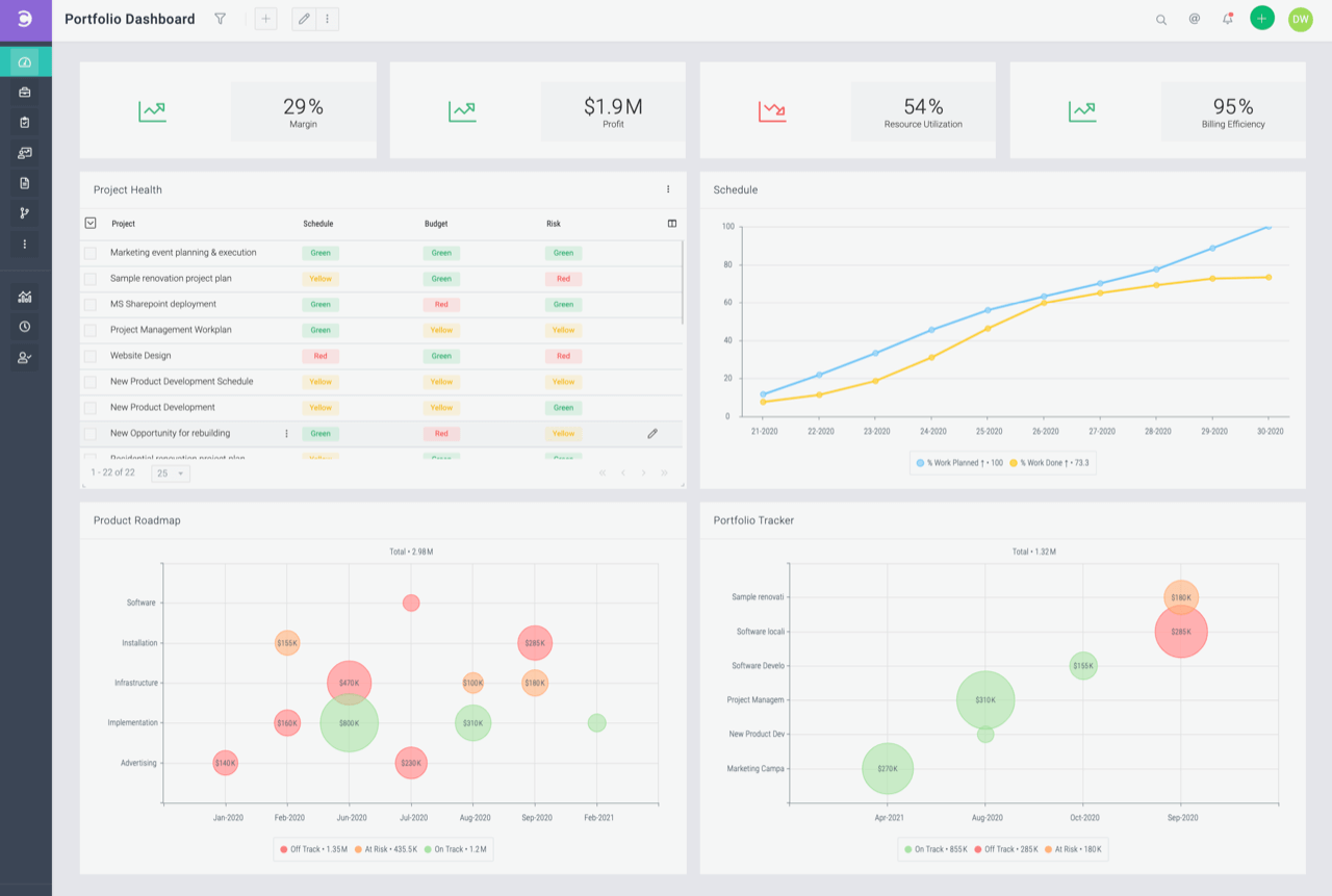 Project Management Software Interface