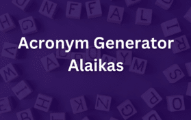 Acronym Generator Alaikas